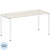 Стол прямой Metal System Style БП.СП-4 (дуб наварра/белый, 1600х720х750  мм)