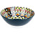 Салатник фарфоровый Nouvelle Home Arabesque 1200 мл разноцветный 6 штук в упаковке (0860017)