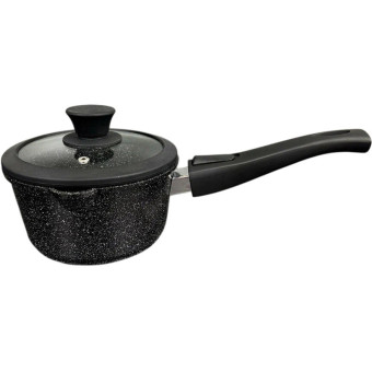 Ковш Panairo Harfe Black 1.4 л литой алюминий с крышкой