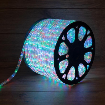 Дюралайт светодиодный уличный Neon-Night свечение с динамикой разноцветный свет 3600 светодиодов (100 м)