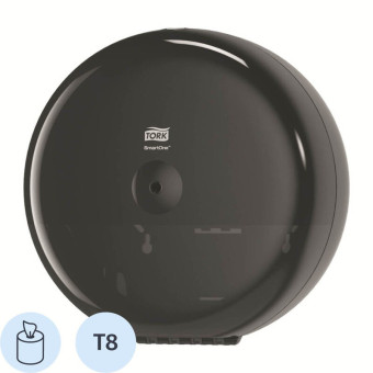 Диспенсер для туалетной бумаги в рулонах Торк (Tork) SmartOne Elevation T8 680008 пластиковый черный