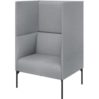 Кресло Бридж светло-серое (ткань)