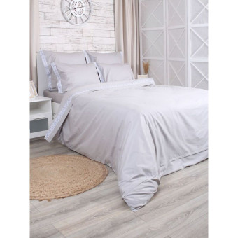 Постельное бельё Mona Liza Glamour Steel (2-спальное, сатин)