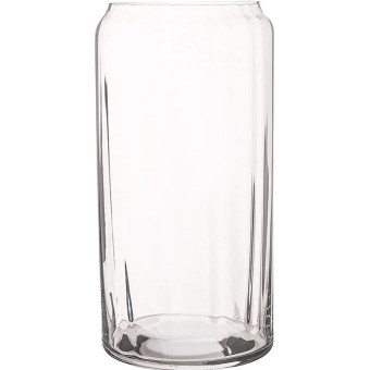 Ваза для цветов Ambiente Optical прозрачная (высота 25.5 см)