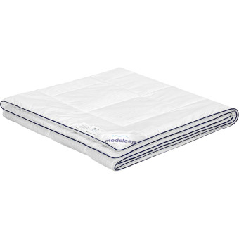 Одеяло евро Medsleep Nubi 200x210 см стёганое с кантом белое