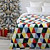 Покрывало Happy Family велсофт Ёлочная мозаика 150x200 см разноцветное