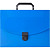 Папка-портфель пластиковая Attache A4 синяя (317х240 мм, 1 отделение)