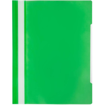 Скоросшиватель пластиковый Attache Элементари до 100 листов зеленый (толщина обложки 0.15/0.18 мм, 10 штук в упаковке)