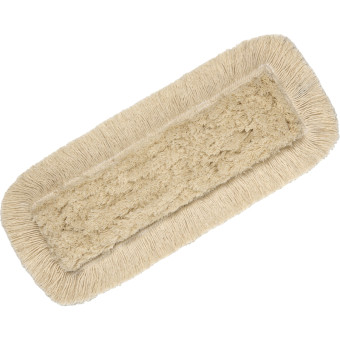 Насадка МОП плоская разрезная шубка хлопок 60x13 см бежевая