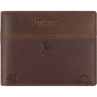 Портмоне мужское Mano Don Leon из натуральной кожи коричневого цвета  (M191920241)