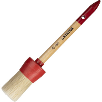Кисть малярная круглая Stayer Master из натуральной щетины 45 мм (0141- 45)