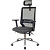 Кресло для руководителя Easy Chair 663 TC-H/SL чёрное (сетка/ткань,  металл)