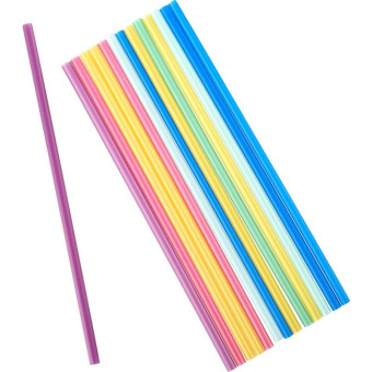 Трубочки для коктейлей Горница прямые цветные длина 240 мм 250 штук в упаковке
