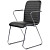 Стул офисный Easy Chair Честер чёрный, экокожа, металл, хромированный