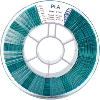 Пластик PLA для 3D-принтера Rec зеленый 1.75 мм 0.75 кг