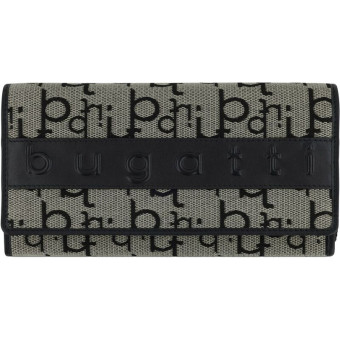 Кошелек женский Bugatti Elea из жаккарда и натуральной кожи разноцветный (49435101)