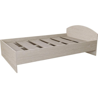 Кровать 1.5-спальная Север (дуб атланта, 2040х1240х700 мм)