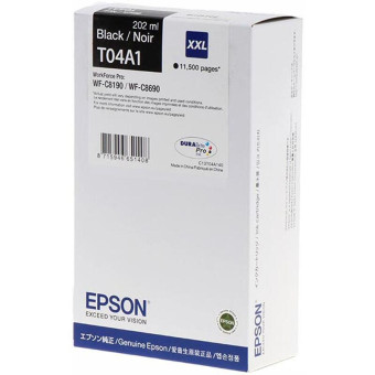 Картридж струйный Epson T04A C13T04A140 черный оригинальный повышенной емкости