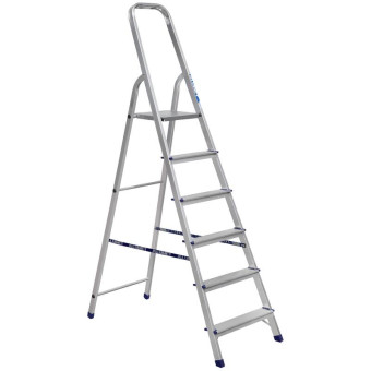 Стремянка алюминиевая 6 ступеней Алюмет Ам706
