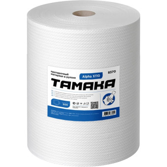 Материал протирочный нетканый в рулоне TAMAKA Alpha X110 500 листов 32x34 см белый 1-слойный