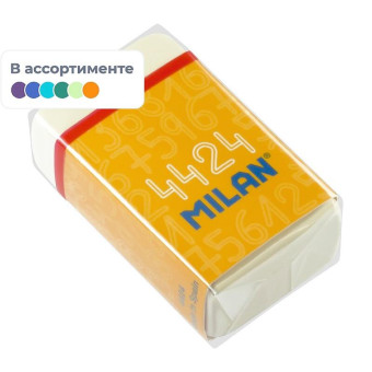 Ластик Milan 4424 из термопластичного каучука прямоугольный 39x23x13 мм