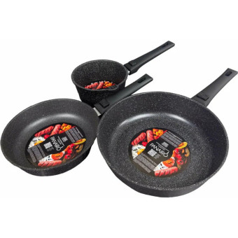 Набор посуды для приготовления Panairo Soverdo induction  Sov-NAB1-22+28+KOV.1.4-I литой алюминий 3 предмета