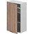 Шкаф кухонный VOK W1D_96_60 (дуб сонома/белый шагрень, 600х315х960 мм)