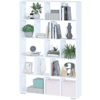 Стеллаж Сокол СТ-11 (белый, 1180х252х1766 мм)