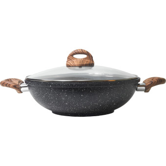 Сотейник Panairo Eco induction 28 см литой алюминий с крышкой