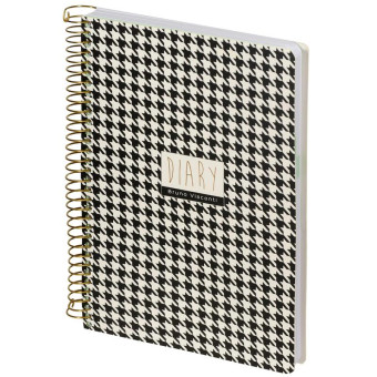 Ежедневник недатированный Bruno Visconti Black&White Cute Diary картон А5 136 листов комбинированный