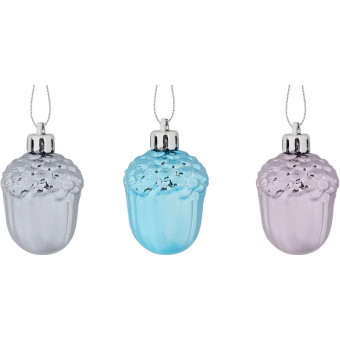 Набор елочных игрушек Magic Time Три орешка пластик (высота 5.4 см, 3 штуки в упаковке)