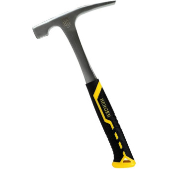 Молоток каменщика Berger BG1529 с трехкомпонентной рукояткой 600 г