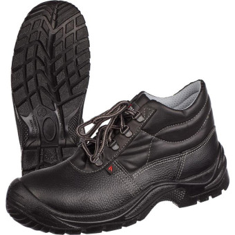 Ботинки Standart-М натуральная кожа черные с металлическим подноском размер 37