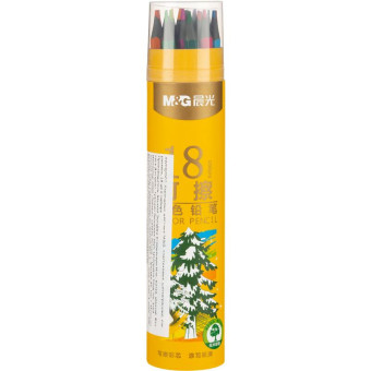 Карандаши цветные M&G 18 цветов шестигранные стираемые