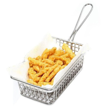 Емкость для закусок сетчатая прямоуг. 16х10см h4,5см, нерж.сталь BSK214NM