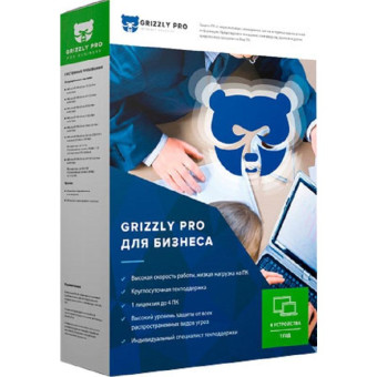 Антивирус Grizzly Pro Бизнес для 2 ПК на 6 месяцев (1001103)