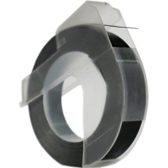 Картридж Vell 5238-09 (9 мм x 3 м, цвет ленты черный, шрифт выдавливание)