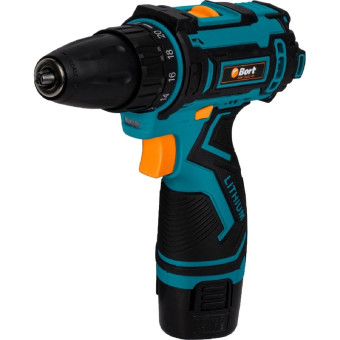 Дрель-шуруповёрт аккумуляторная Bort BAB-12x2Li-FD 2 АКБ х Li-ion (12В,  1.5 Ач)+ЗУ (В93413151)