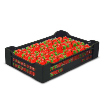 Ящик (лоток) ягодный из ПНД 600x400x135 мм черный