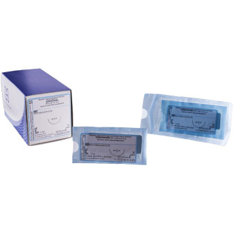 Шовный материал Полипропилен 2/0 75 см колющая игла 30 мм 2/0 (3) (20  штук в упаковке)