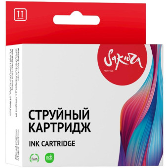 Картридж струйный Sakura 652 F6V25AE для HP черный совместимый