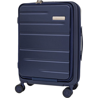 Чемодан Fabretti размер M 48 л из поликарбоната синий