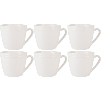 Кружка Nouvelle Home Notele фарфоровая 420 мл (6 штук в упаковке)
