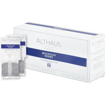 Чай Althaus Grand Pack Mountain Herbs черный с чабрецом 20 пакетиков