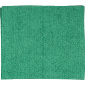 Салфетки хозяйственные Микрополимер микрофибра 40х35 см 310 г/кв.м зеленые (5 штук в упаковке)