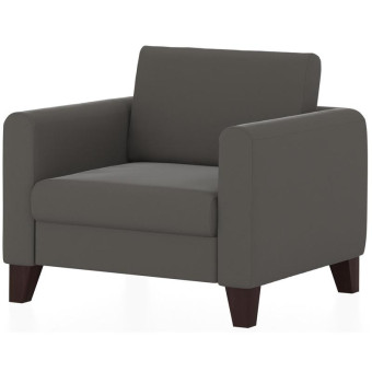 Кресло Берген серое (искусственная кожа)