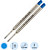 Стержень шариковый Parker Quink Flow синий 98 мм (толщина линии 0.8 мм, 2  штуки в упаковке, артикул производителя 1950373)