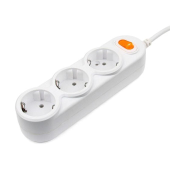 Удлинитель Power Cube 3 розетки 5 м с заземлением и выключателем (PC-1-5М)