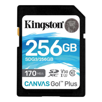 Карта памяти 256 Гб SDXC Kingston Canvas Go! Plus SDG3/256Gb
