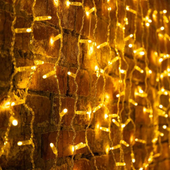 Гирлянда светодиодная Neon-Night Дождь теплый белый свет 160 светодиодов (2x0.8 м, 235-336)